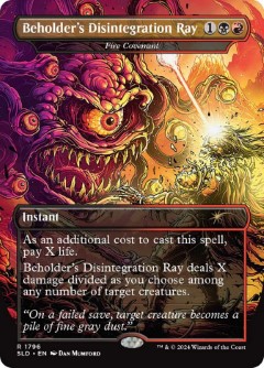 Fire Covenant - Beholder's Disintegration Ray Secret Lair Drop - Dungeons and Dragons Frame